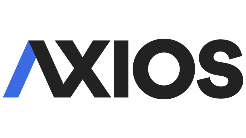 The word "Axios" in black with a blue A